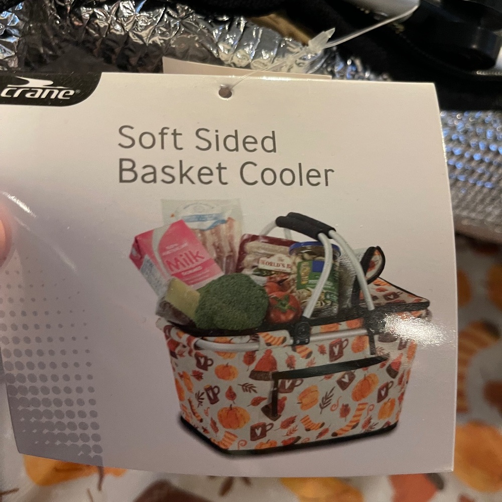 Soft sided basket cooler